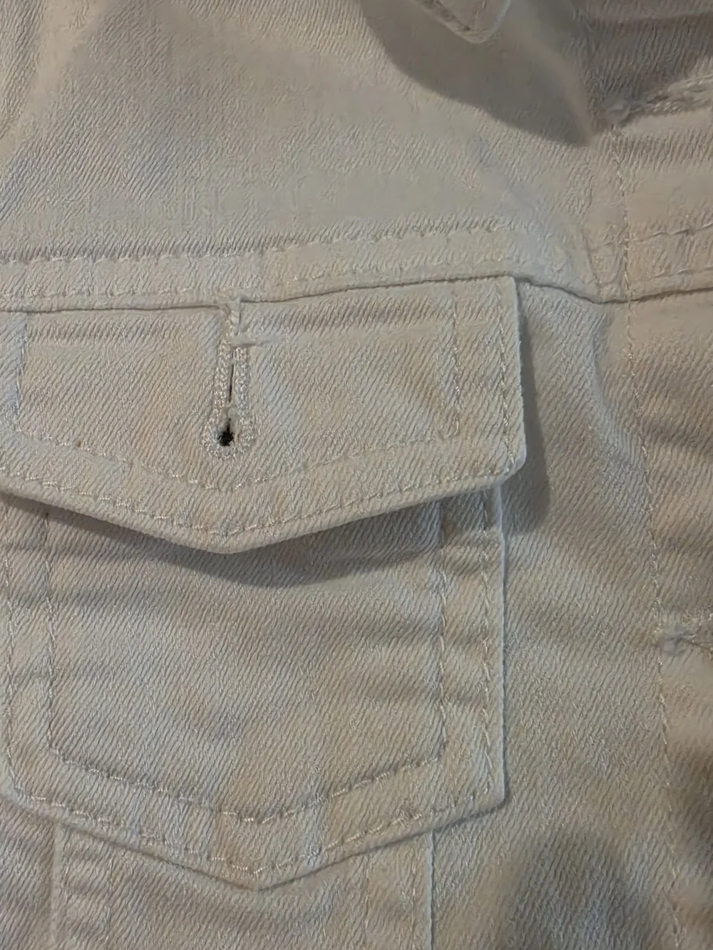 The Children's Place White Denim Jacket (Girls 7/8)